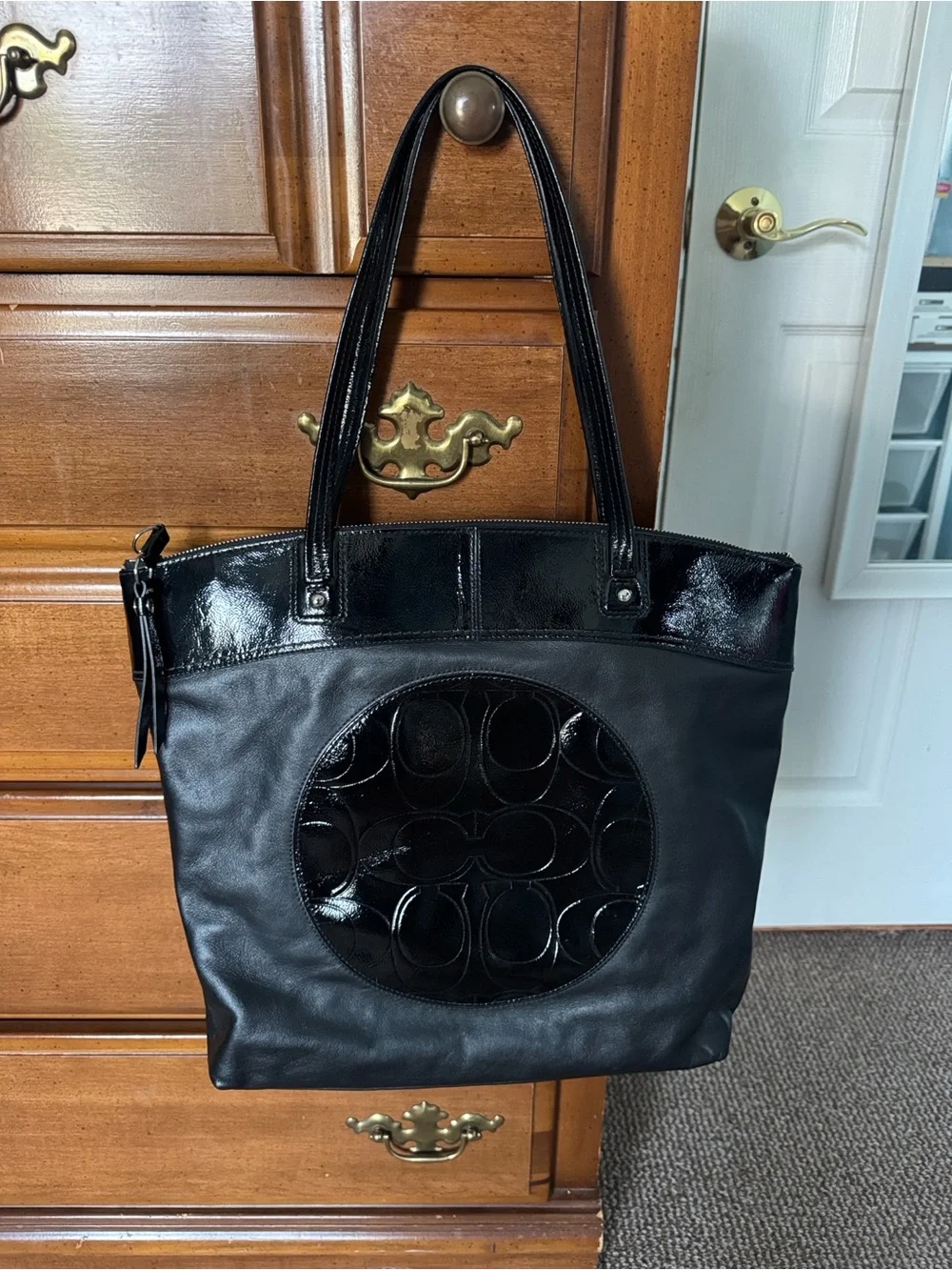 Vintage Coach Laura Signature Large Tote Bag